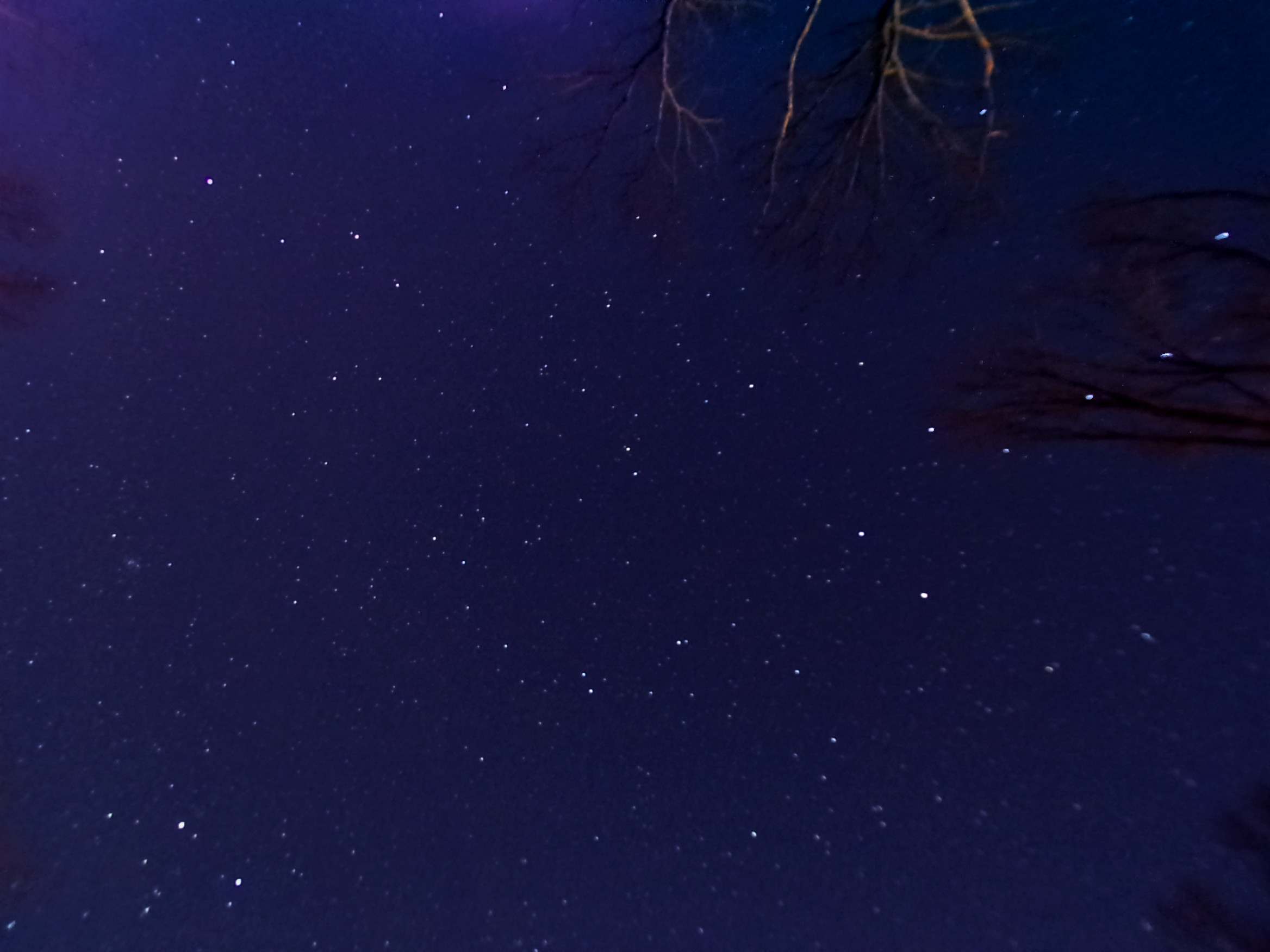 Edited picture of the stars